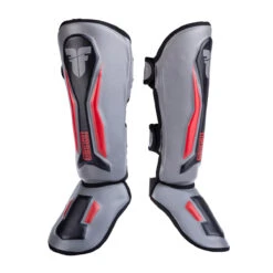 Fighter Shinguards Thai Ergo - Gray/red/black, FSG-004BGR