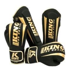 King Pro Boxing Boxing Gloves Revo 6 - Black/gold -Fighters Europe Shop 11 4 10