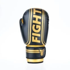 Fighter Boxing Gloves Basic Stripe - Black/gold -Fighters Europe Shop 1376APU BG05