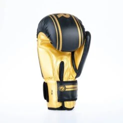 Fighter Boxing Gloves Basic Stripe - Black/gold -Fighters Europe Shop 1376APU BG08