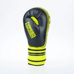Fighter Boxing Gloves Basic Stripe - Neon Yellow/black -Fighters Europe Shop 1376APU BN04