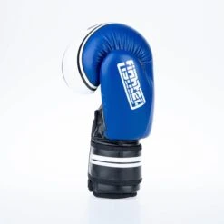 Fighter Boxing Gloves Basic Stripe - Blue -Fighters Europe Shop 1376APU BW03