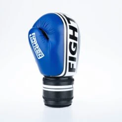 Fighter Boxing Gloves Basic Stripe - Blue -Fighters Europe Shop 1376APU BW04
