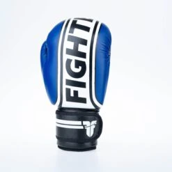 Fighter Boxing Gloves Basic Stripe - Blue -Fighters Europe Shop 1376APU BW05