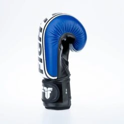 Fighter Boxing Gloves Basic Stripe - Blue -Fighters Europe Shop 1376APU BW06