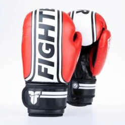 Fighter Boxing Gloves Basic Stripe - Red -Fighters Europe Shop 1376APU RW11