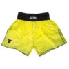 Fighter Thai Trunks Bangkok Plain - Neon Yellow/black, FP08