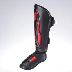 Fighter Shinguards Thai Ergo - Black/red, FSG-004BR -Fighters Europe Shop 297e5f992dcde71a5d5c441cf9e6b286