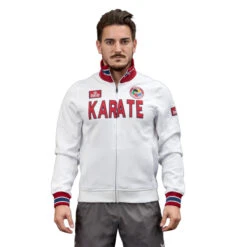 Daedo Slim Karate Jacket- White/red, CH2221