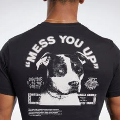 Reebok CrossFit Mess You Up Tee - Black, FJ5285 -Fighters Europe Shop 356cbe60443881053066f834da365c22