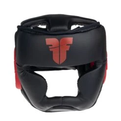 Fighter Headguard Sparring - Black/red, JE1421PURED