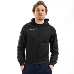 Givova Band Line Hoodie - Black, BA10BLK