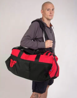 Fighter Sports Bag LINE XL - Red/gray/black, FTBP-01 -Fighters Europe Shop 6782503d9330087f833a17eff718683c
