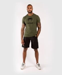 Venum Classic T-shirt - Khaki -Fighters Europe Shop 68c85cc79f4bb049b65ee20799a6c6c49da32356 TS CLASSIC KAKI BLACK SD 05
