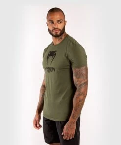 Venum Classic T-shirt - Khaki -Fighters Europe Shop 98a83c34ff2ccd7a430e66c1a14c56feace68351 TS CLASSIC KAKI BLACK SD 02