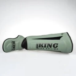 King Pro Boxing Shinguards Revo 5 - Khaki -Fighters Europe Shop DSCF3993