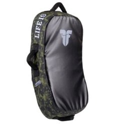 Fighter Kicking Shield - MULTI GRIP - Life Is A Fight - Green Camo, FKSH-27