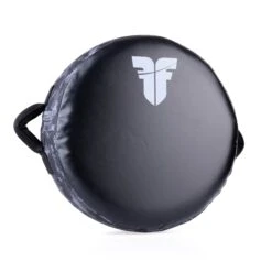 Products Fighter Round Shield - Life Is A Fight - Grey Camo, FKSH-33