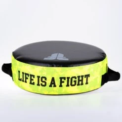 Fighter Round Shield - Life Is A Fight - Neon Camo, FKSH-38 -Fighters Europe Shop DSCF6639