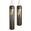 Fighter Boxing Bag Professional - Khaki/gold, 150cm & 180cm; Diameter 36cm