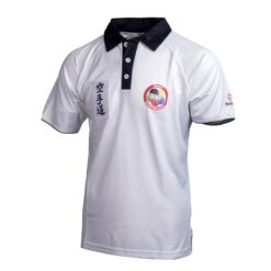 Hayashi WKF Polo Shirt- White, 75112-1