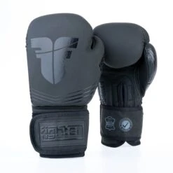 Fighter Boxing Gloves SPLIT Stripes - Black -Fighters Europe Shop FBG 001 SBK10