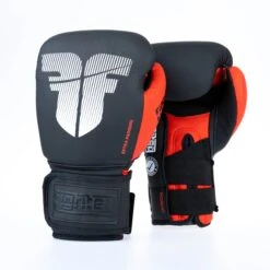 Fighter Boxing Gloves Secure Fit - Black/red -Fighters Europe Shop FBG 007 BRD10