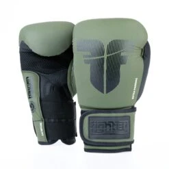 Fighter Boxing Gloves Secure Fit - Khaki/black -Fighters Europe Shop FBG 007 KHB09