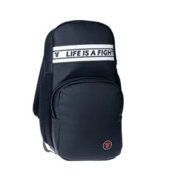 Fighter Backpack Leatherette - Black -Fighters Europe Shop FBP LH 02 01