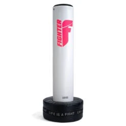 Fighter Free-Standing Boxing Bag Classic - White/pink