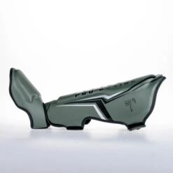 King Pro Boxing Shin Guards THOR - Khaki/silver -Fighters Europe Shop KBPSGL THOR GR07