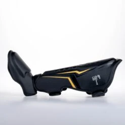 King Pro Boxing Shin Guards THOR - Black/gold -Fighters Europe Shop KPBSGL THOR BK04