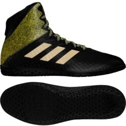 Adidas Wrestling Shoes Mat Wizard Hype - Black/gold, EF1476 -Fighters Europe Shop b55665a3f36b21e78c7bb408aec0a3f0