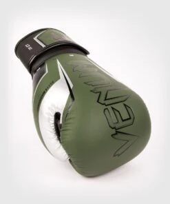 Venum Boxing Gloves Elite Evo - Khaki -Fighters Europe Shop daa08458cf53a601cb647d08eaaf5428a4a350b4 BG ELITE EVO KHAKI SILVER 08