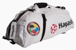 Hayashi WKF Gym Bag / Backpack Combo - White L, 8041-10