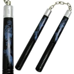 Nunchaku Overall Carved - Black/blue -Fighters Europe Shop efdsfxcur4ap3vo57q8r loxoix9kzxsmkapo