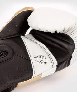 Venum Boxing Gloves Elite Evo - White -Fighters Europe Shop fa4ceea0a56a0f2505c83ad833e53f8804d62764 BG ELITE EVO WHITE GOLD 06