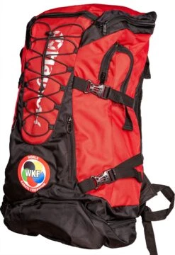Hayashi WKF Giant Backpack - 8011-4 -Fighters Europe Shop hayashi backpack giant black red 8011 right