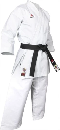 Karate-gi Hayashi Katamori, 0295-1 -Fighters Europe Shop hayashi gi katamori white white 0295 left 15 4
