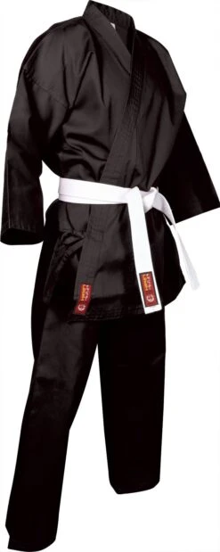 Hayashi Karate Gi KIRIN - Black, 022-9 -Fighters Europe Shop hayashi gi kirin black 022 left 3