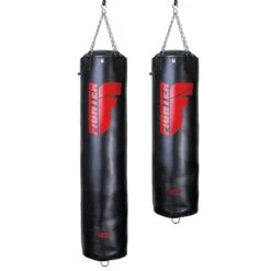 Fighter Boxing Bag Professional 150 & 180cm, Diameter 36cm - Black/red