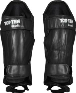 Top Ten IFMA Shinguards Theep - Black -Fighters Europe Shop top ten instep shinguard ifma theep black 32196 4 rear 3