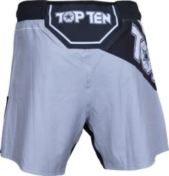 Top Ten MMA Shorts Fight Team - Gray -Fighters Europe Shop top ten mma short fight team gray 18154 c rear 2