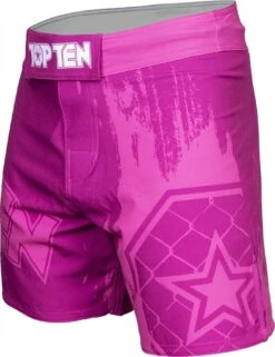 Top Ten MMA Shorts Power Ink - Pink -Fighters Europe Shop top ten mma short power ink pink 18152 c right 1