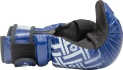Top Ten Open Gloves "Glossy Block Prism"- Blue -Fighters Europe Shop top ten pointfighter prism blue 21658 detail side 2 1