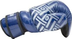 Top Ten Open Gloves "Glossy Block Prism"- Blue -Fighters Europe Shop top ten pointfighter prism blue 21658 detail side 1