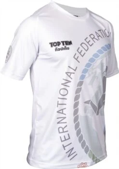 Top Ten IFMA Training T-Shirt Royal Muay - White -Fighters Europe Shop top ten t shirt ifma patcharee white 99353 left 2